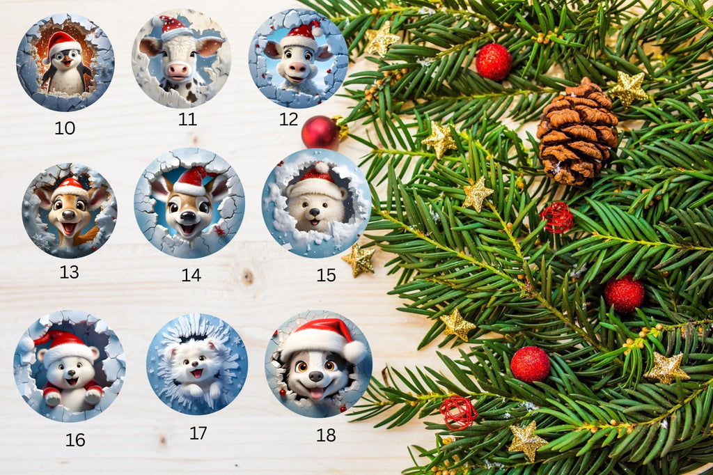 Chritmas Tree Ornaments , sublimation 3d design, caw