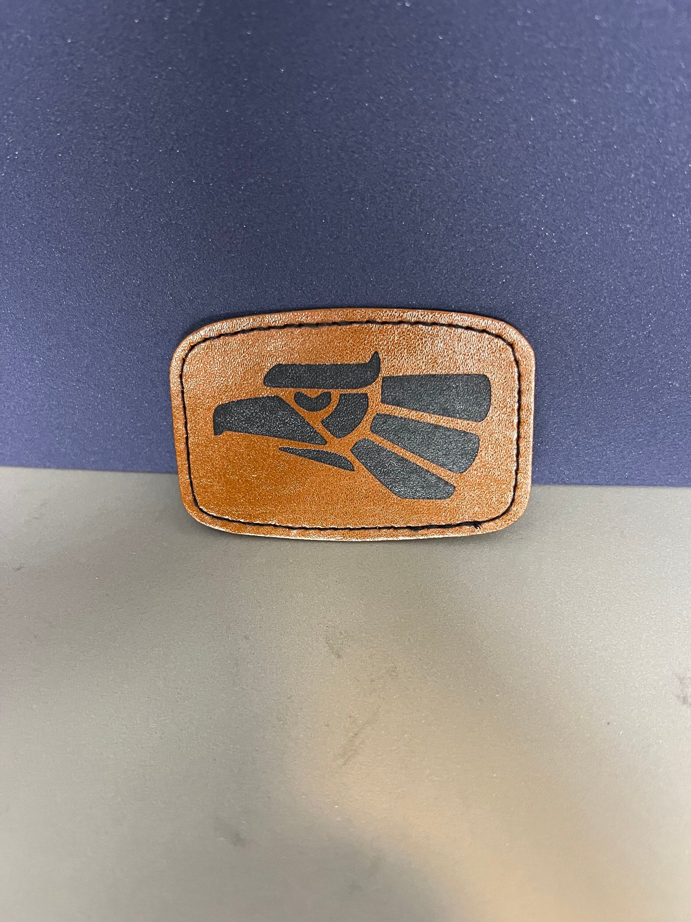 Mexico Eagle Leather Patch: Laser Cut Heat Iron On