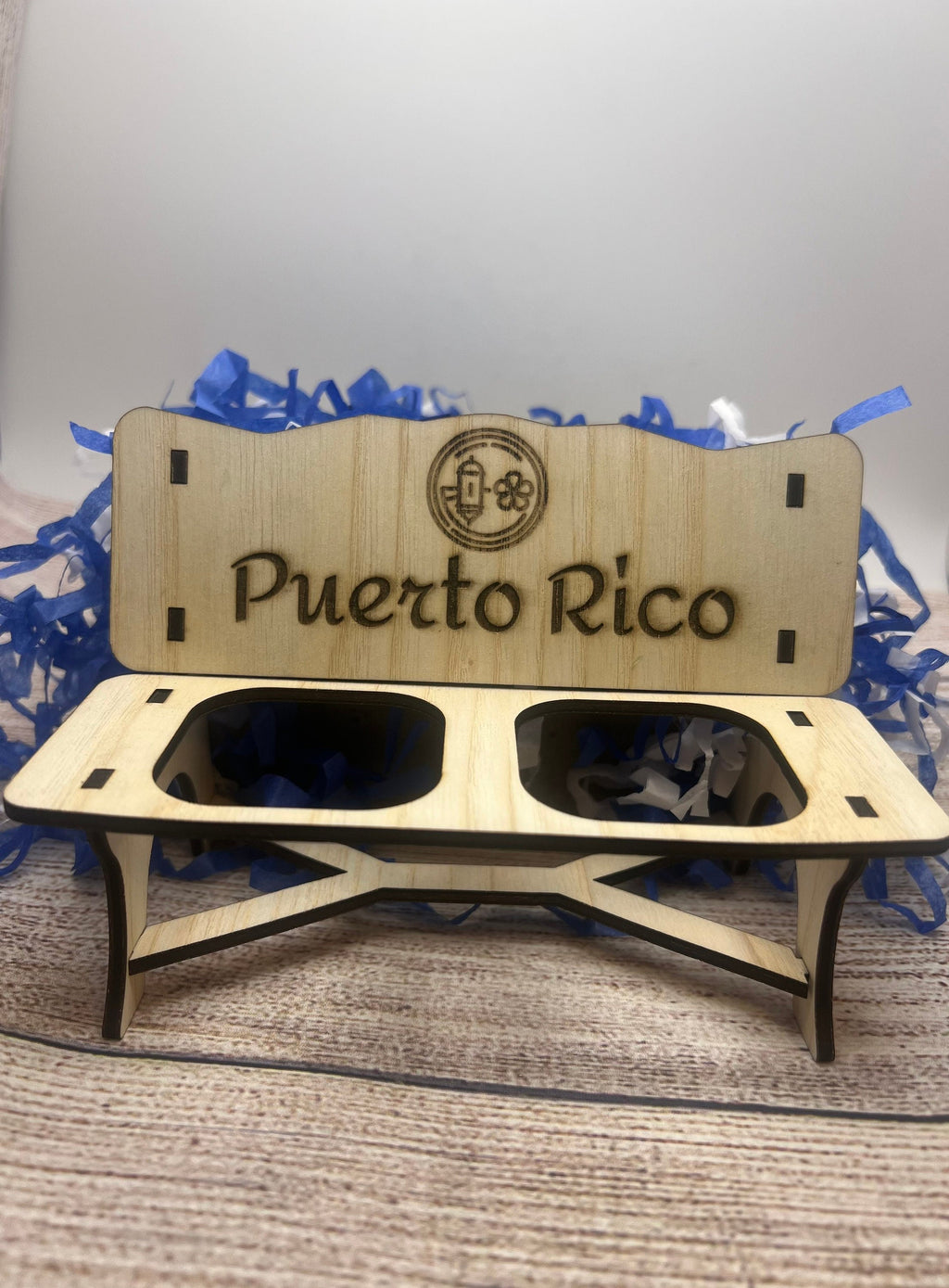 Puerto Rico Engraved Shot Glasses: Crystal Collectible Souvenir