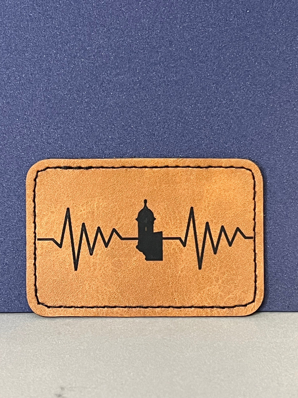 Coqui Taino Puerto Rico Patch: Laser Cut Faux Leather Heat Iron On