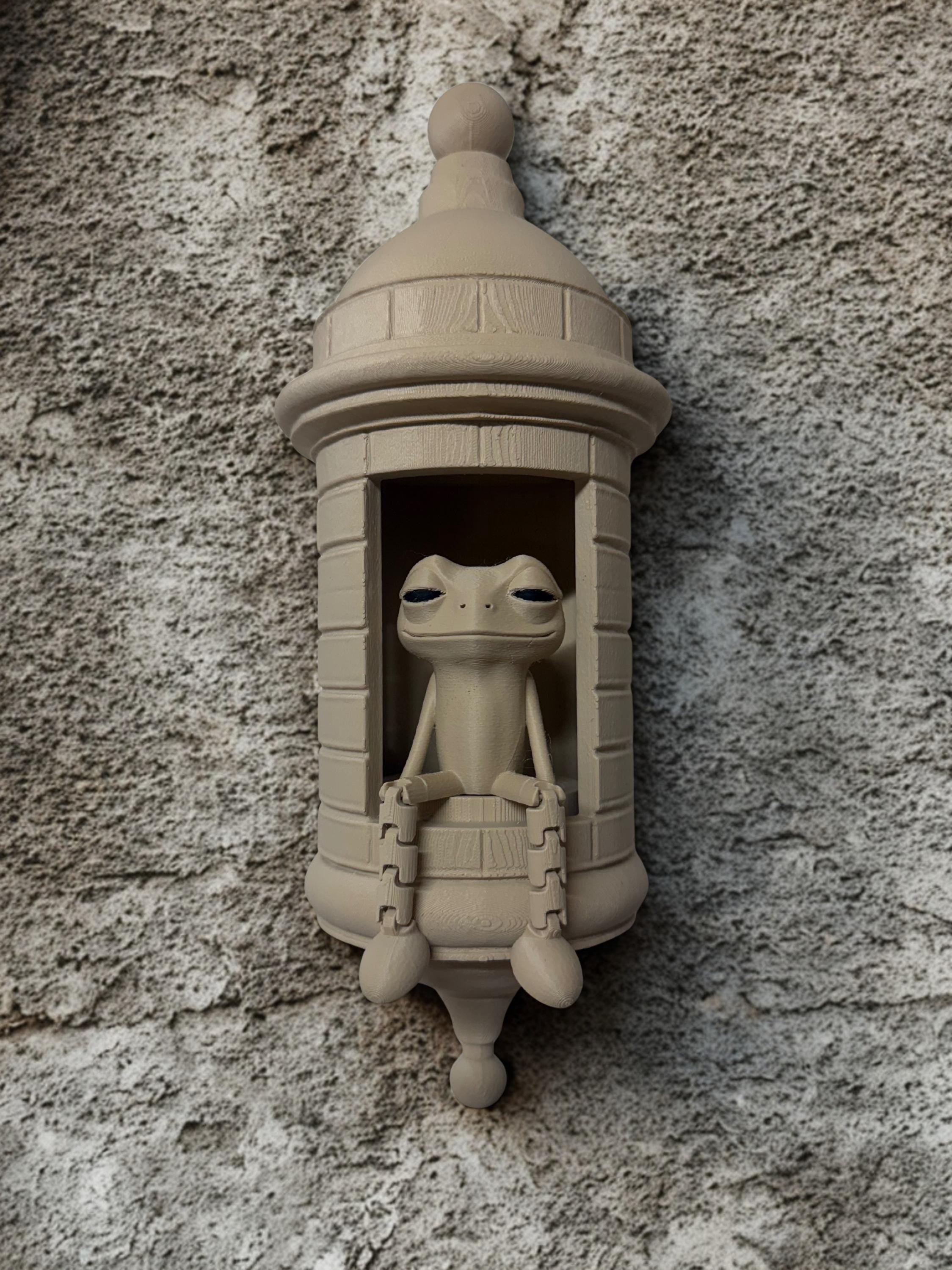 Puerto Rican Garita Wall Coqui Lamp Handmade Home Decor 3D Printed Lamp with LED