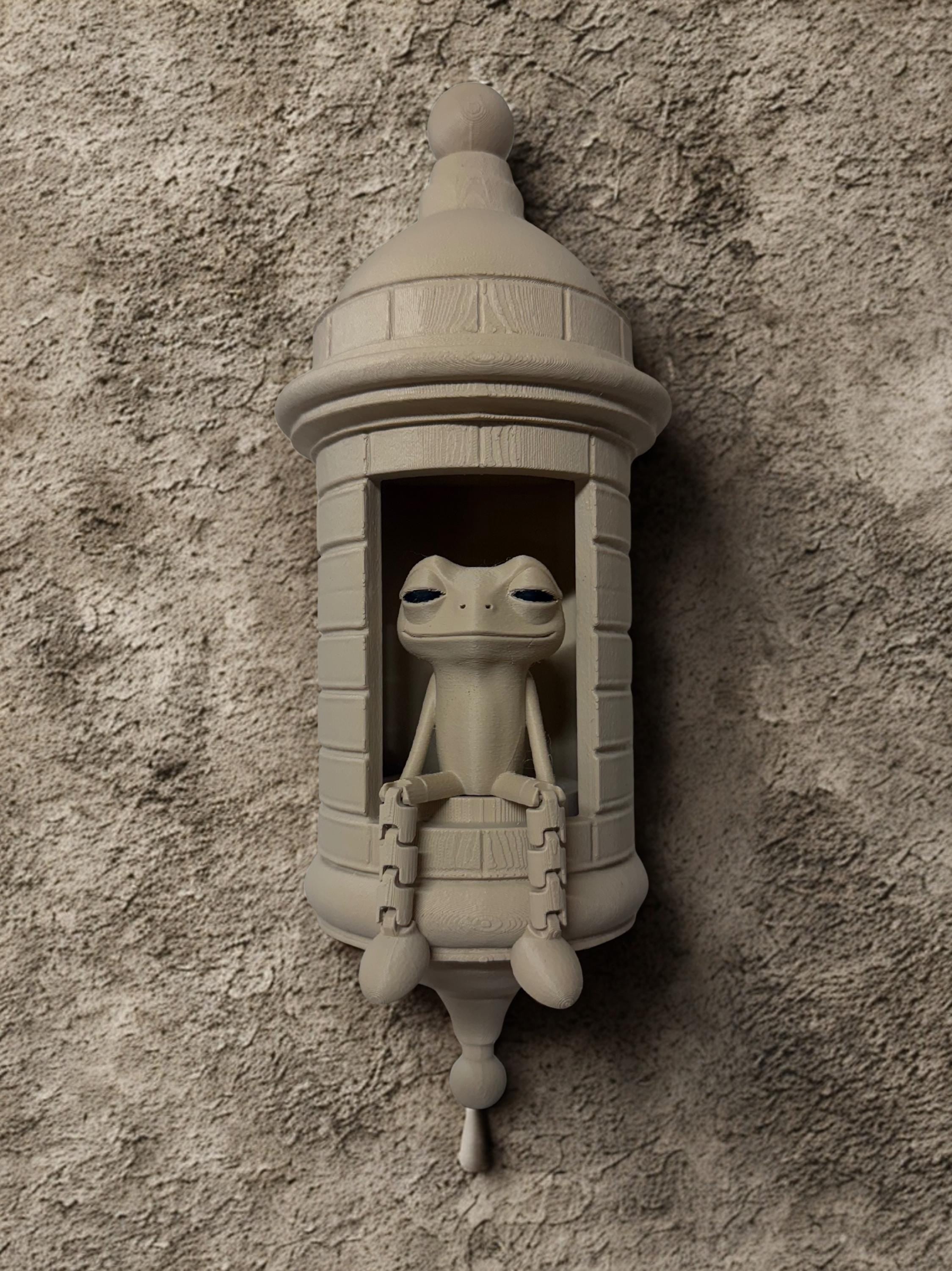 Puerto Rican Garita Wall Coqui Lamp Handmade Home Decor 3D Printed Lamp with LED