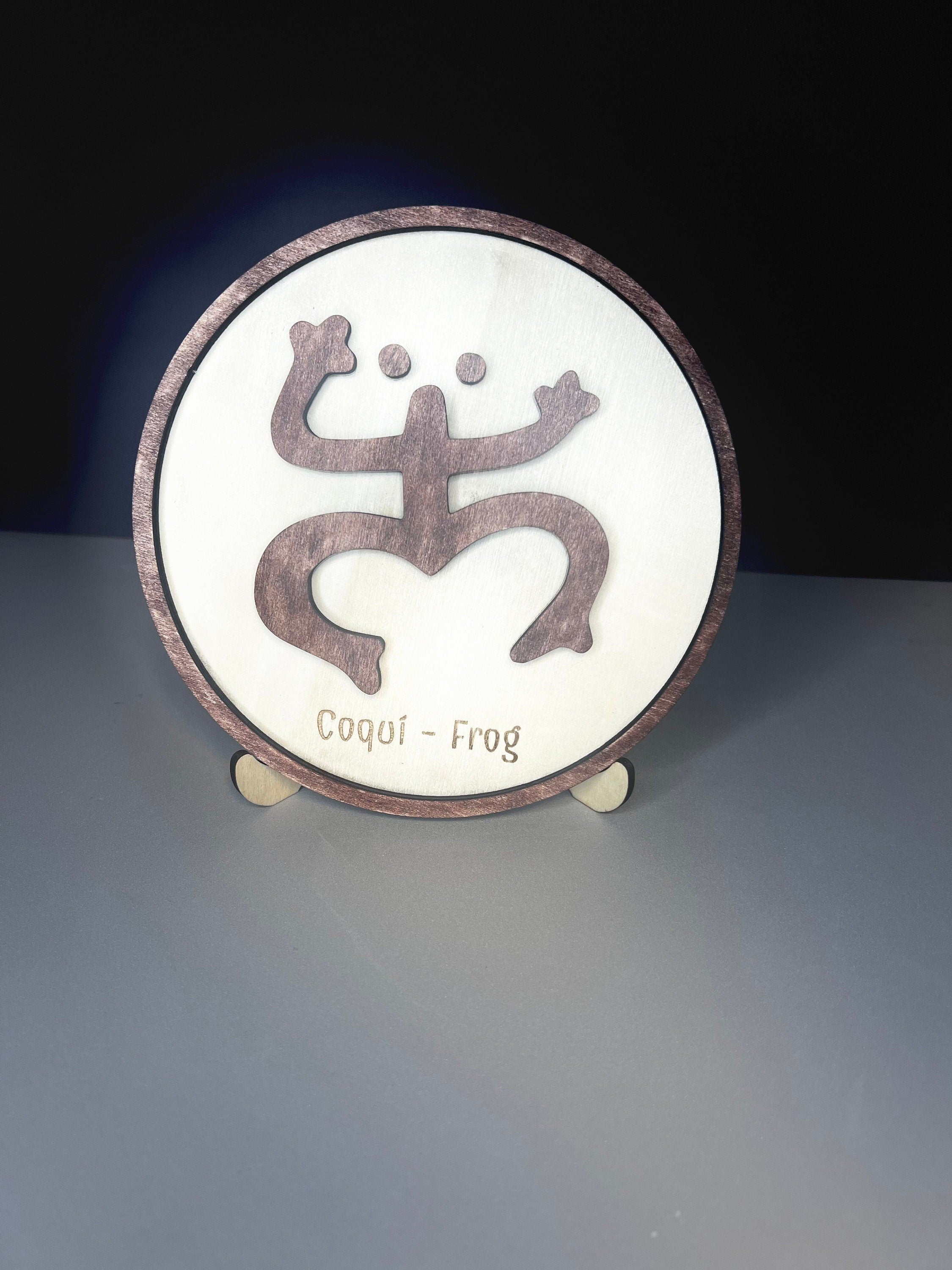 Taino Frog  Wooden wall / Puerto Rico, Table accessory