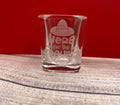 Tequila mexico, Shot glass square ,