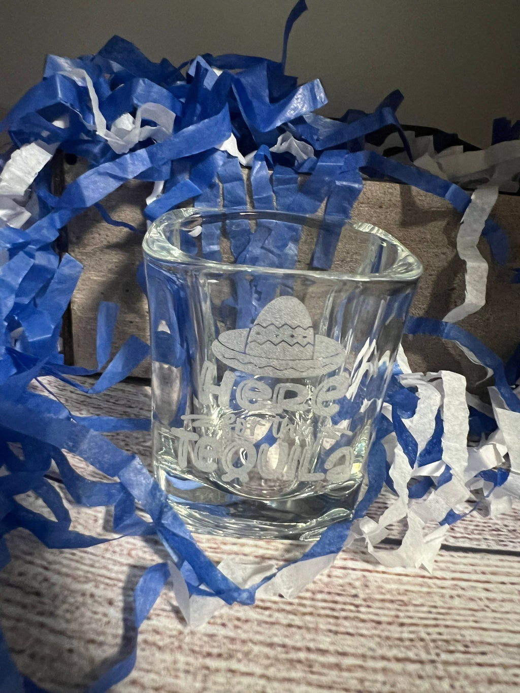 Tequila mexico, Shot glass square ,