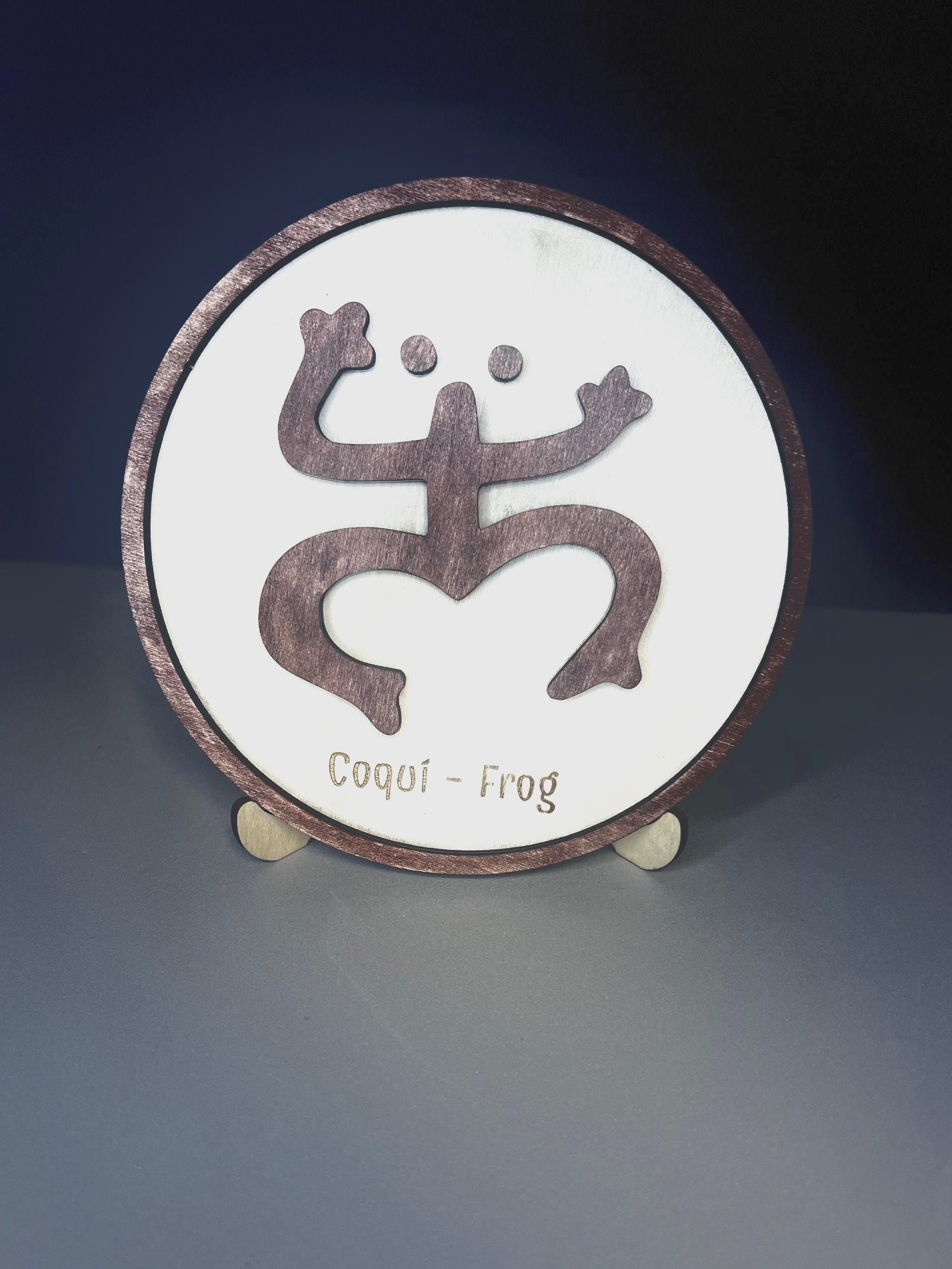 Taino Frog  Wooden wall / Puerto Rico, Table accessory