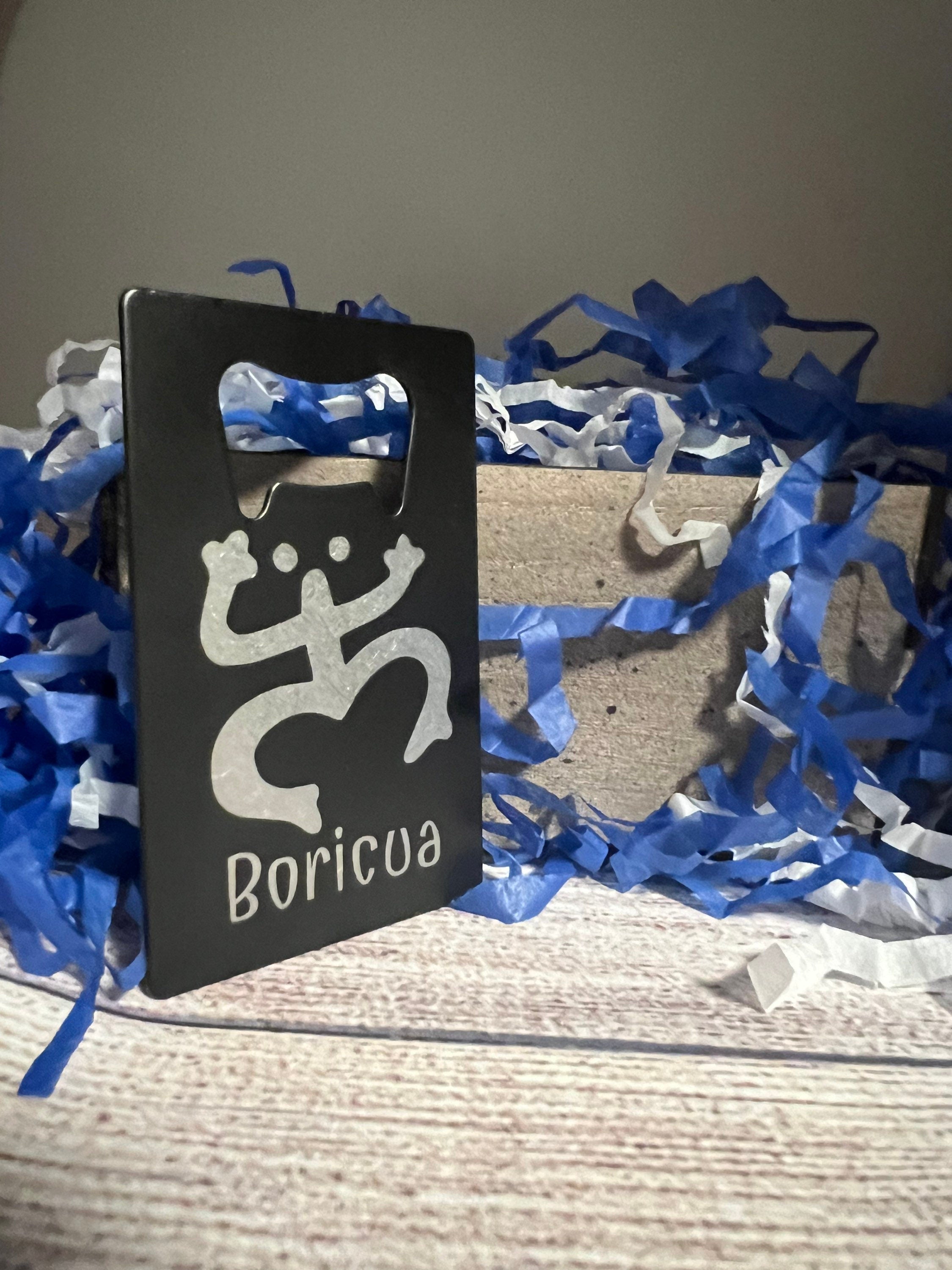 Engraved Stainless Steel Bottle Opener: Puerto Rico Groomsmen Gift