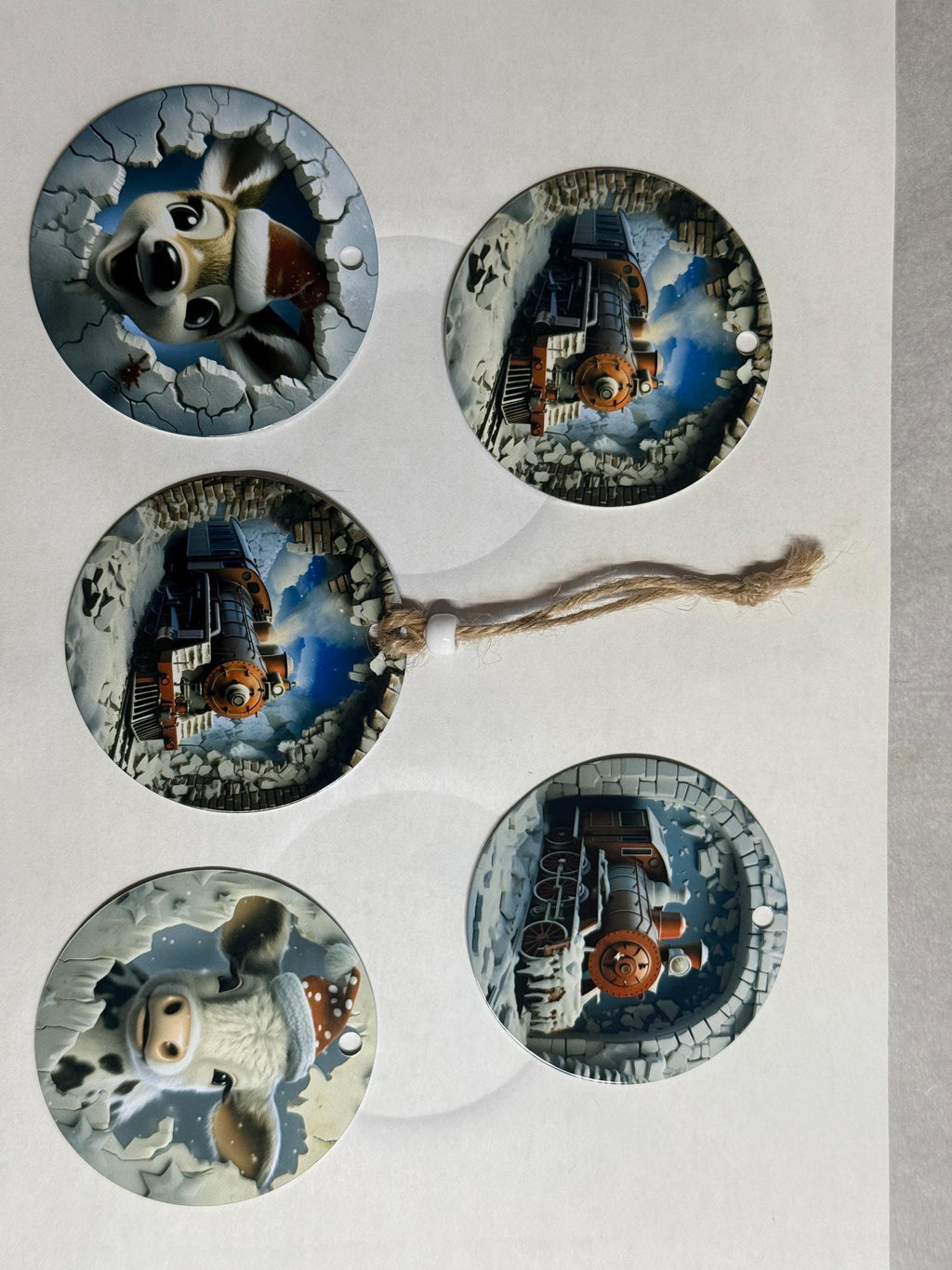 Chritmas Tree Ornaments , sublimation 3d design, caw