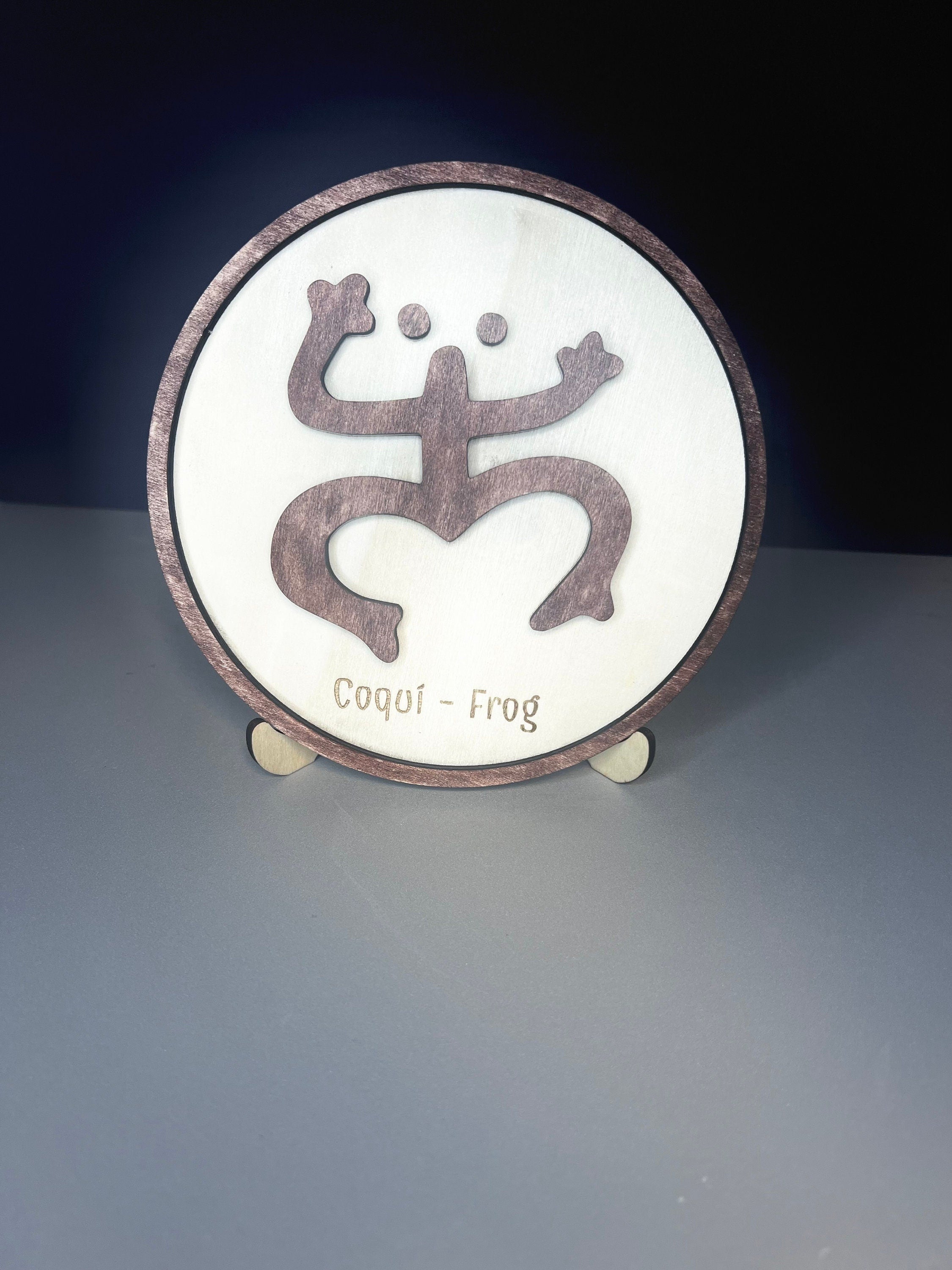Taino Frog  Wooden wall / Puerto Rico, Table accessory