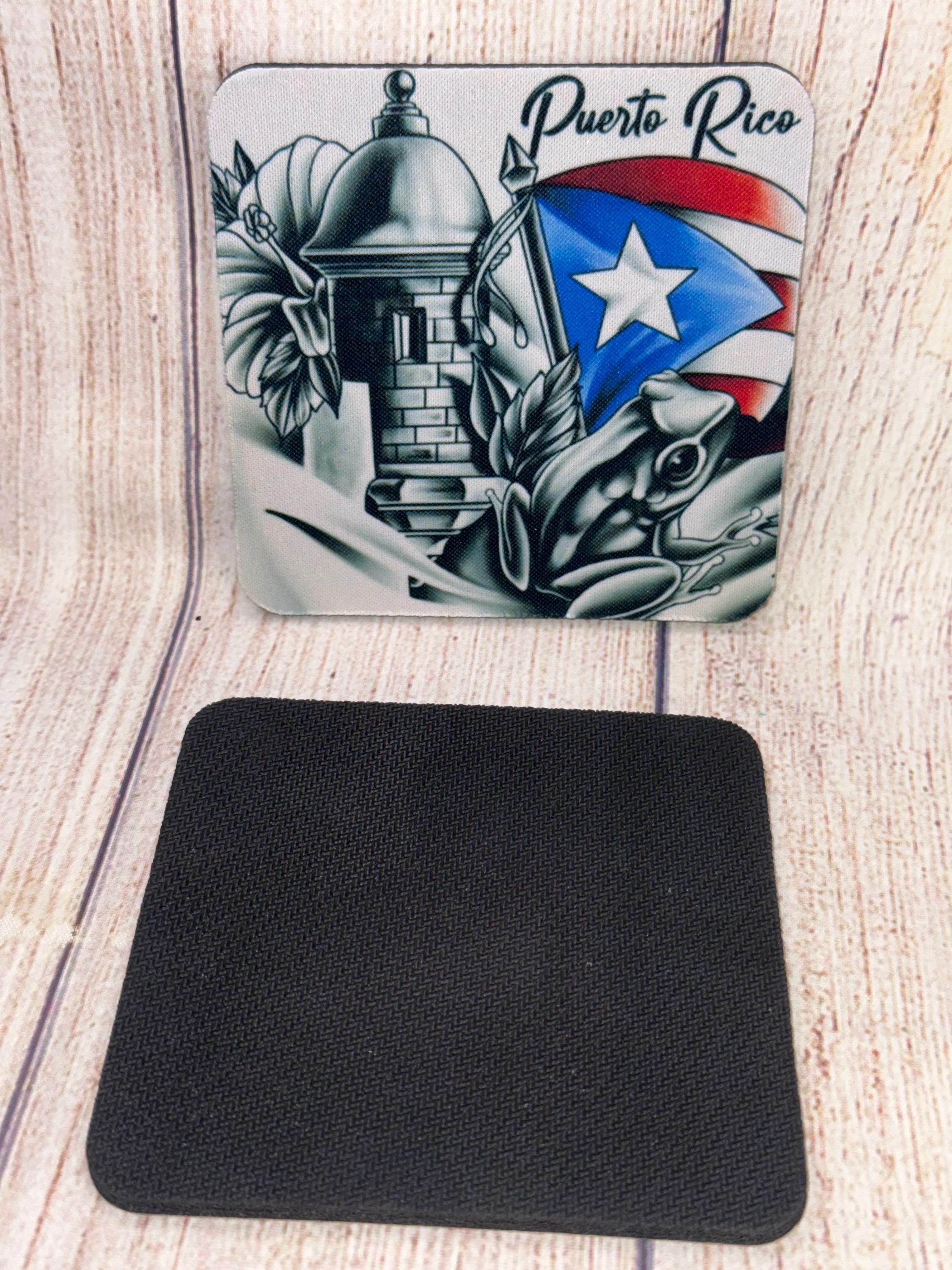 Puerto Rico Neoprene Coaster Set – Tropical Home Decor