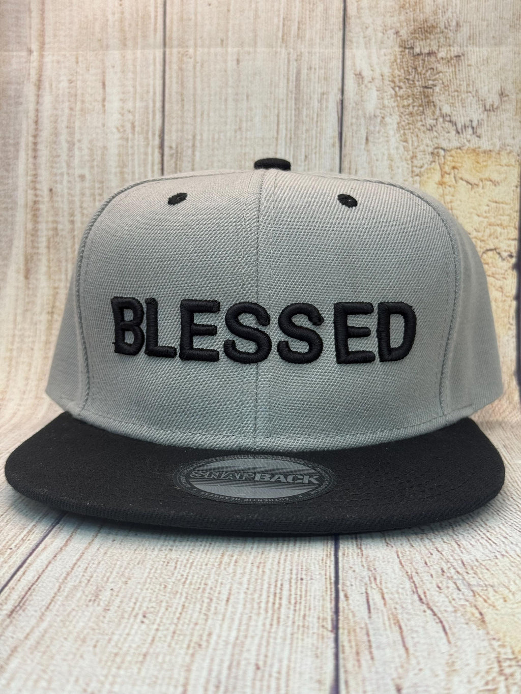 Blessed Snapback Hat – Two-Tone Vintage Cap