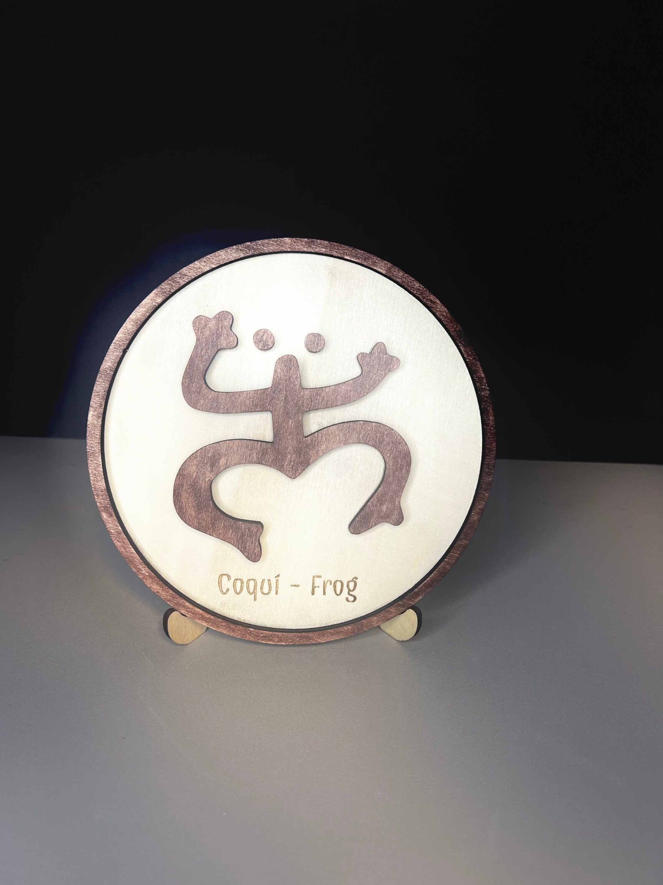 Taino Frog  Wooden wall / Puerto Rico, Table accessory