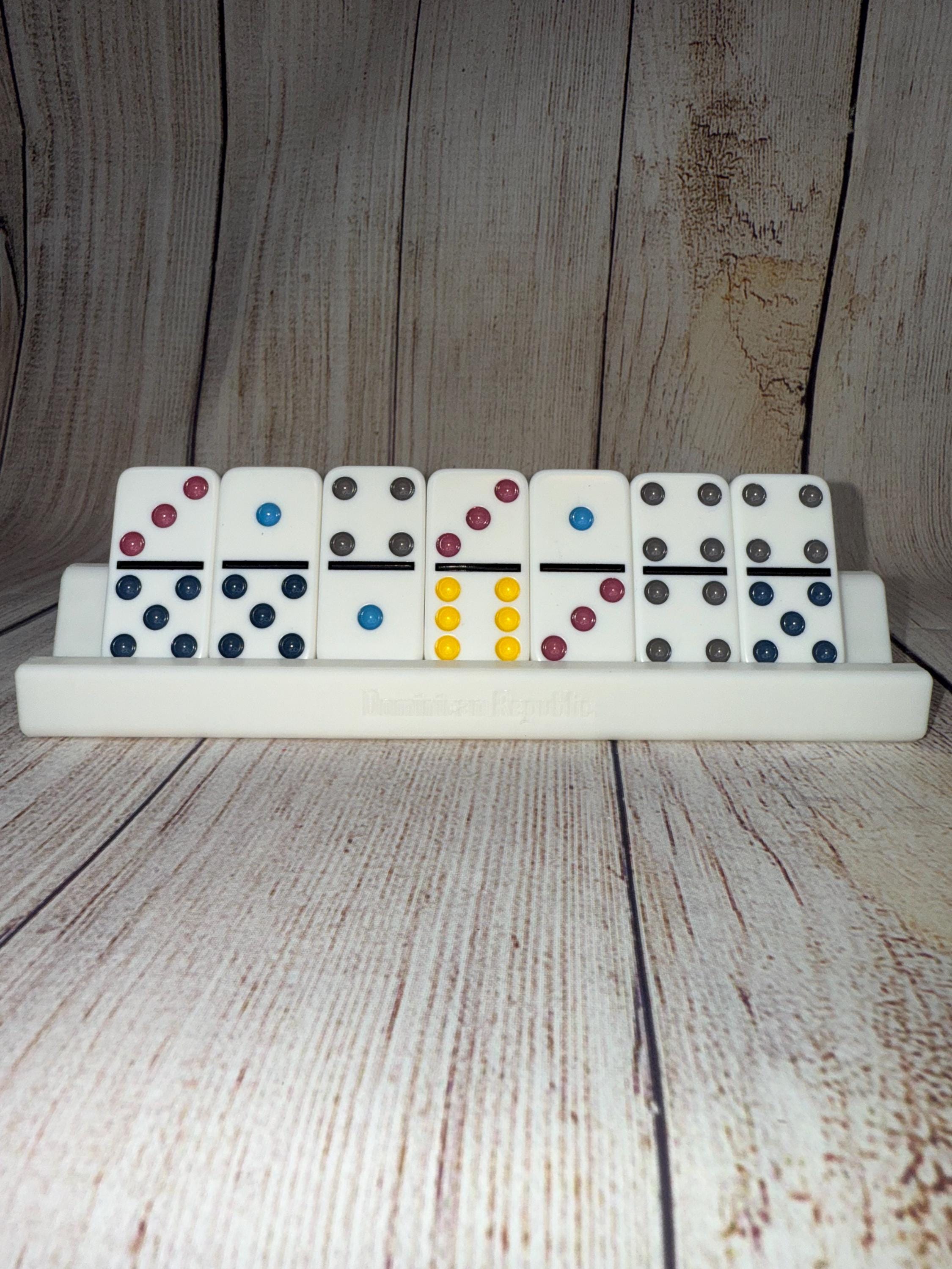 Dominican Republic Holder Set– Handmade PLA Domino Rack – Game Night Organizer,