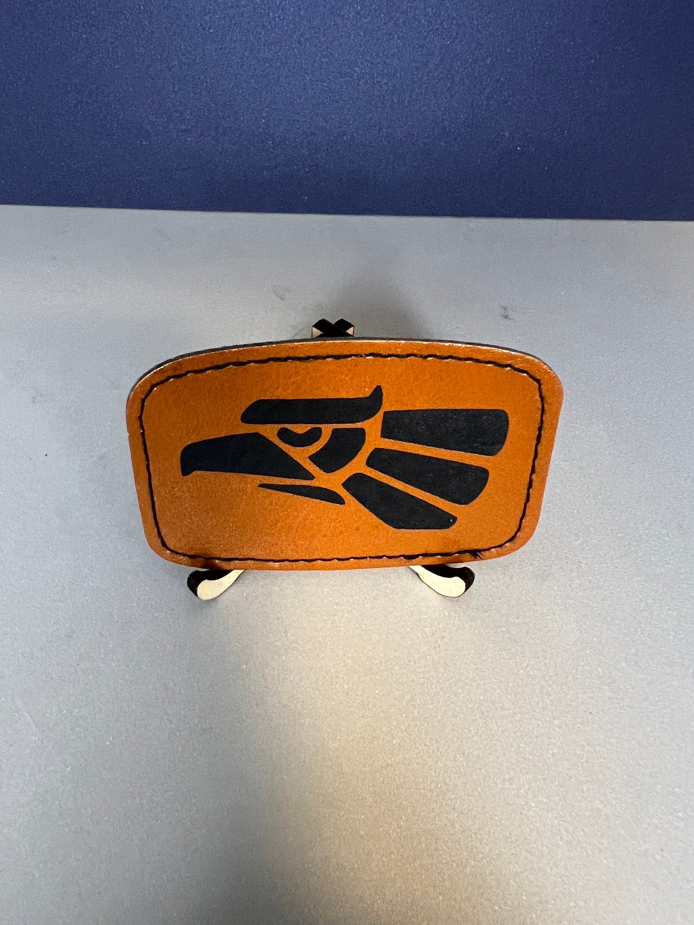 Mexico Eagle Leather Patch: Laser Cut Heat Iron On