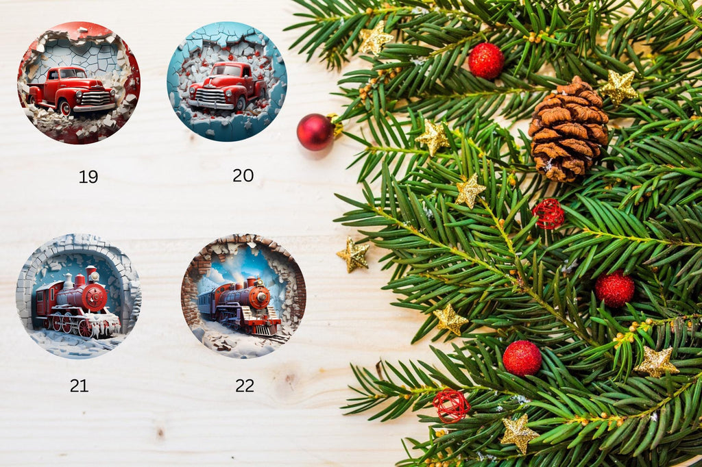 Chritmas Tree Ornaments , sublimation 3d design, caw
