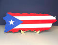 Puerto Rico Wood Flag: Rustic Island Art, Boricua Decor
