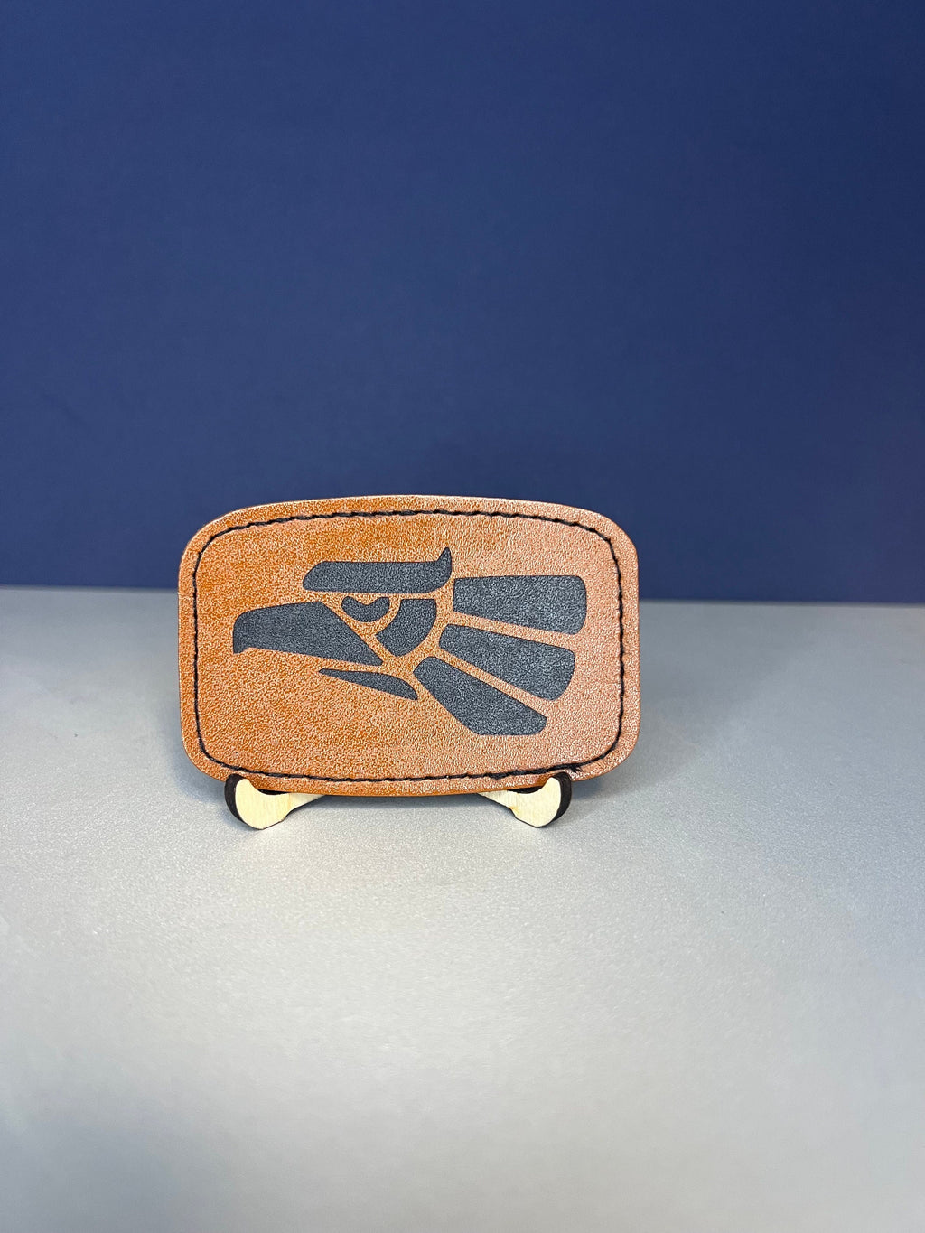 Mexico Eagle Leather Patch: Laser Cut Heat Iron On