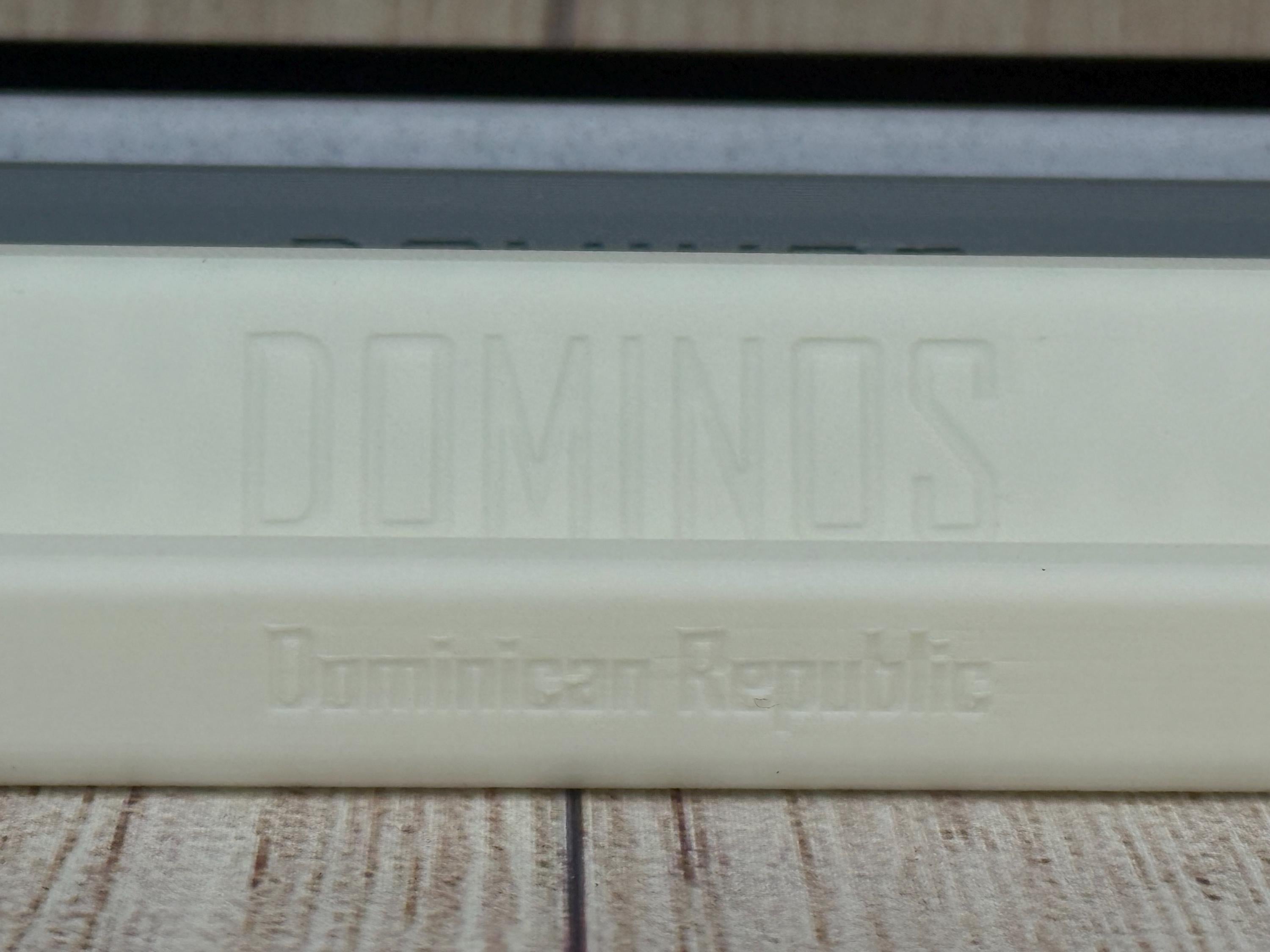 Dominican Republic Holder Set– Handmade PLA Domino Rack – Game Night Organizer,