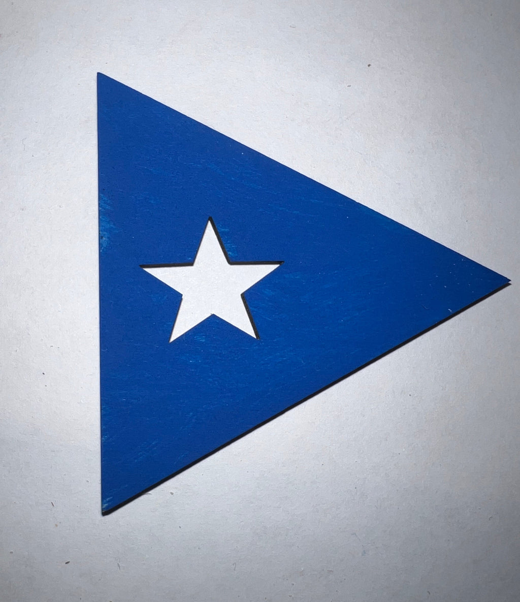 Puerto Rico Flag Wood Island: Custom Home Decor