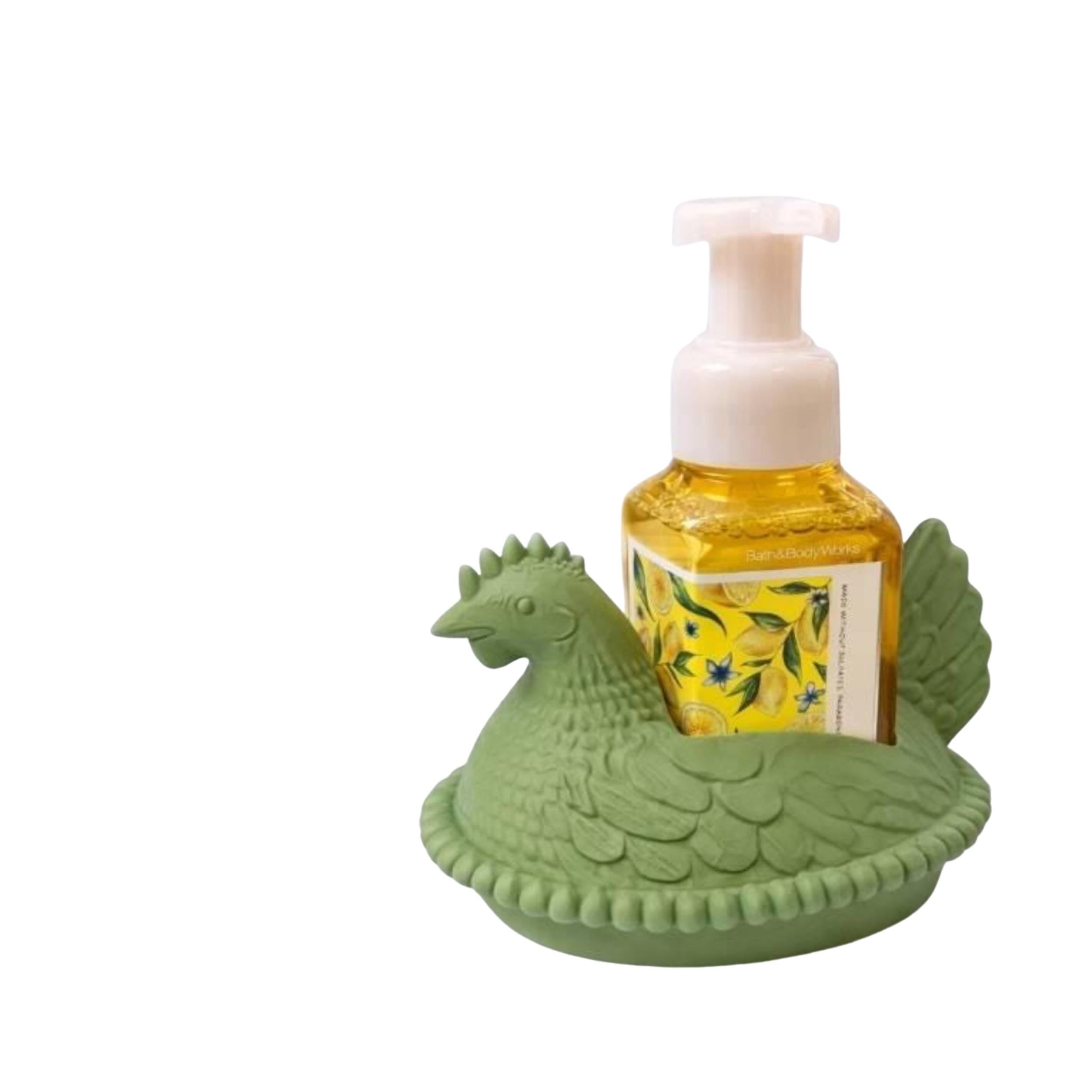 Hen on Nest Soap Holder | Farmhouse Chicken Kitchen Bathroom Decor