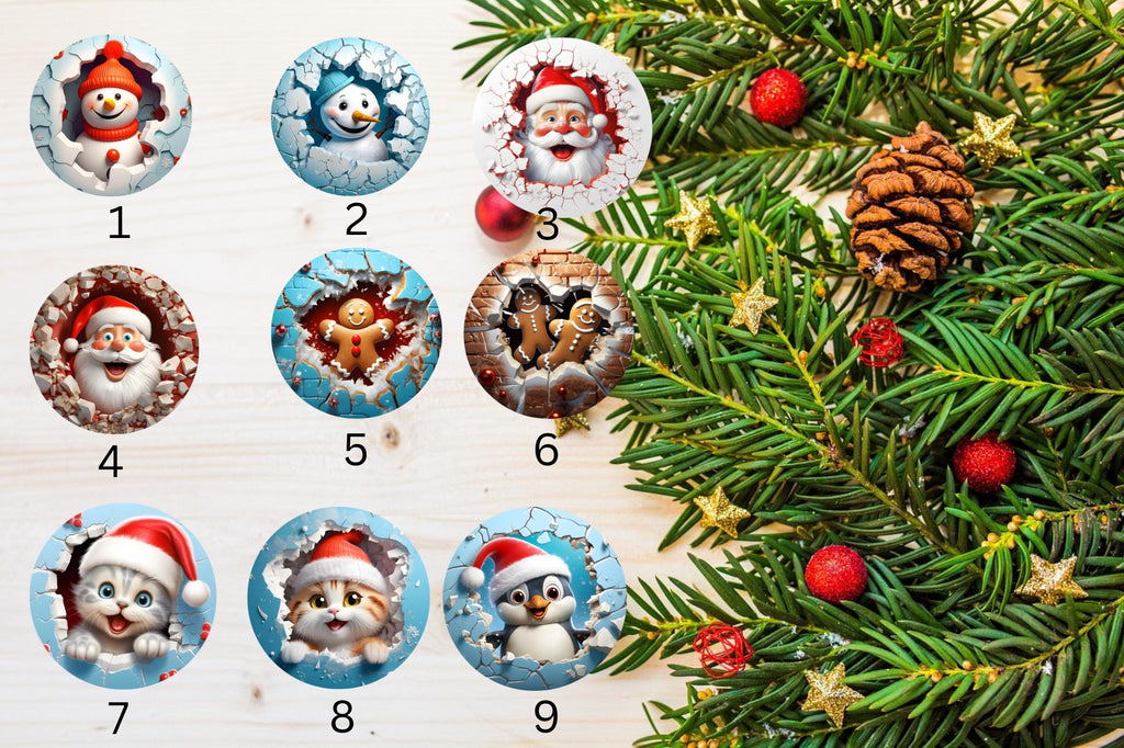 Chritmas Tree Ornaments , sublimation 3d design, caw