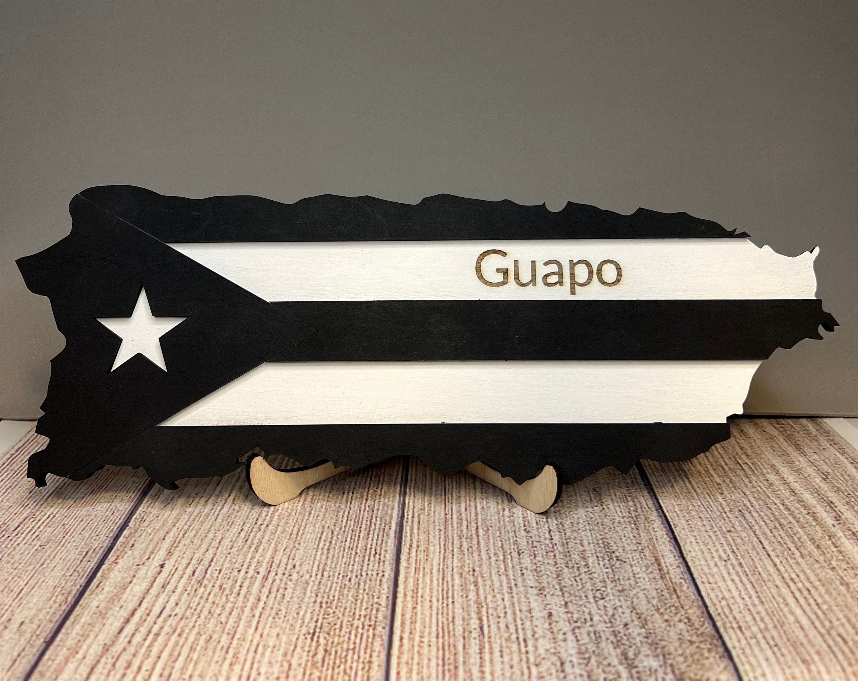 Puerto Rico Wood Flag: Rustic Island Art, Boricua Decor