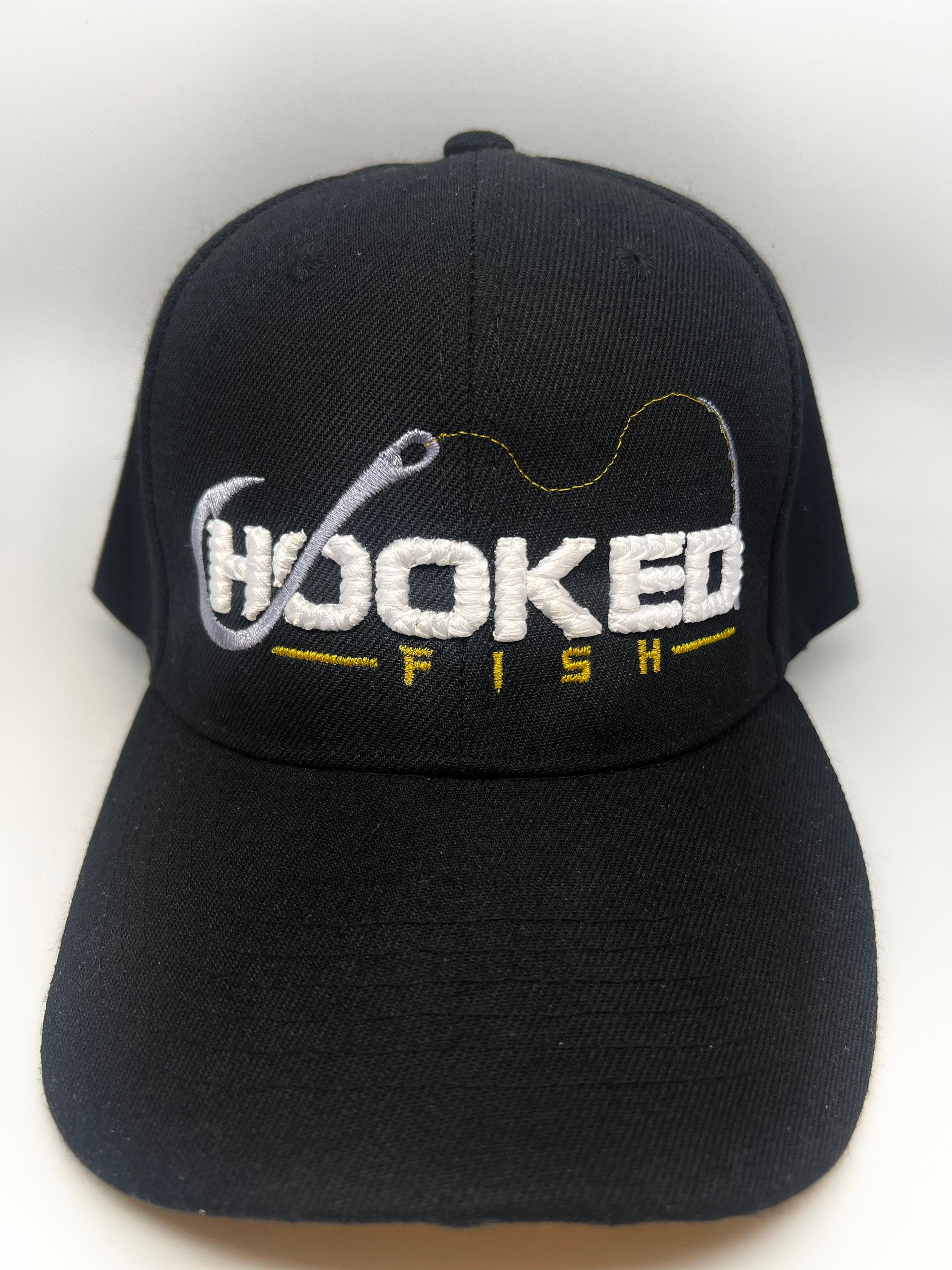 Hooked Fish / 3D PUFF / Bass fishing / Bass hat/ Green